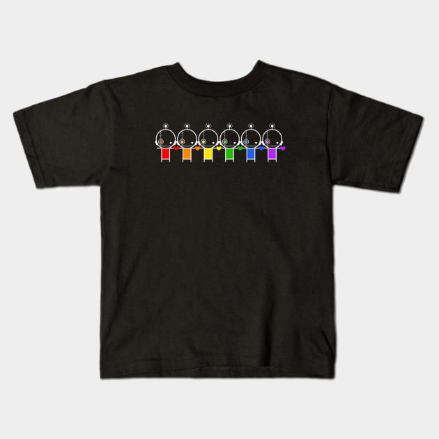 ALL TOGETHER NOW Kids T-Shirt by An Idle Robot